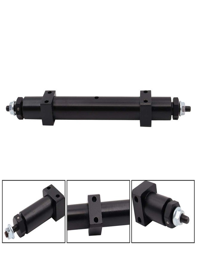 Treehobby Metal Non-Powered Rear Axle Tail Axle Upgrade Accessory Fit Compatible with Tamiya 1/14 RC Tractor Trailer Rear Axle Spare Parts (Black) (120mm) - Image 2